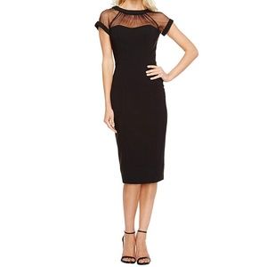 Women's Black Illusion evening dress